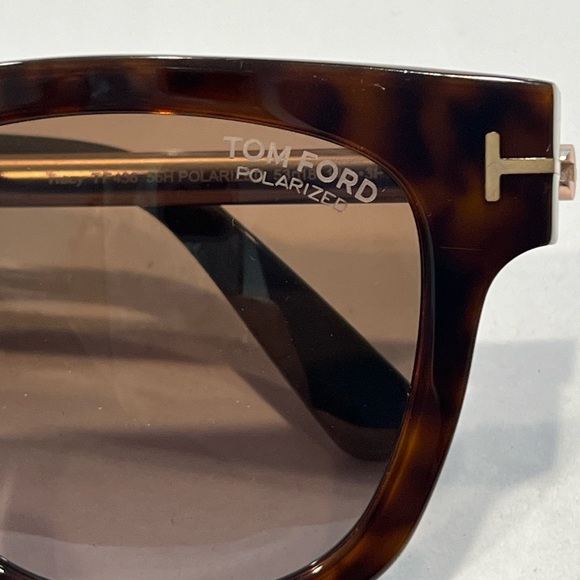 TOM FORD NWT Tracy Havana Brown Gradient Polarized Sunglasses - Picture 4 of 12